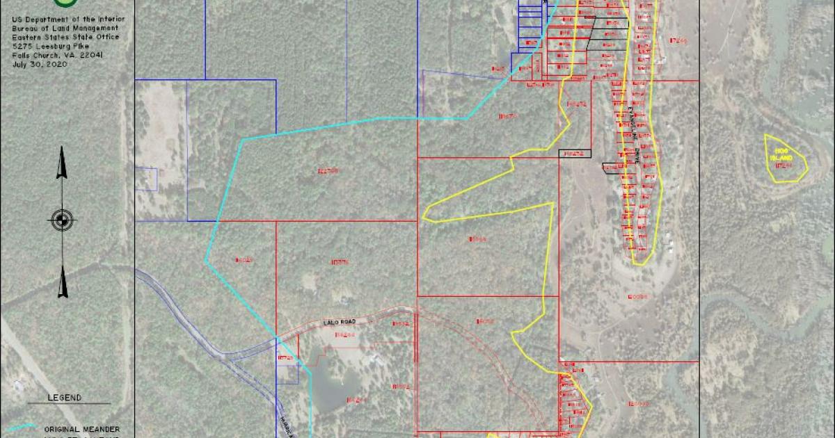 Lake Bistineau Map Bureau Of Land Management   Lake Bistineau PDF Revised 4.JPG